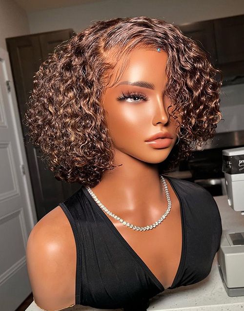 Short curly wigs uk top