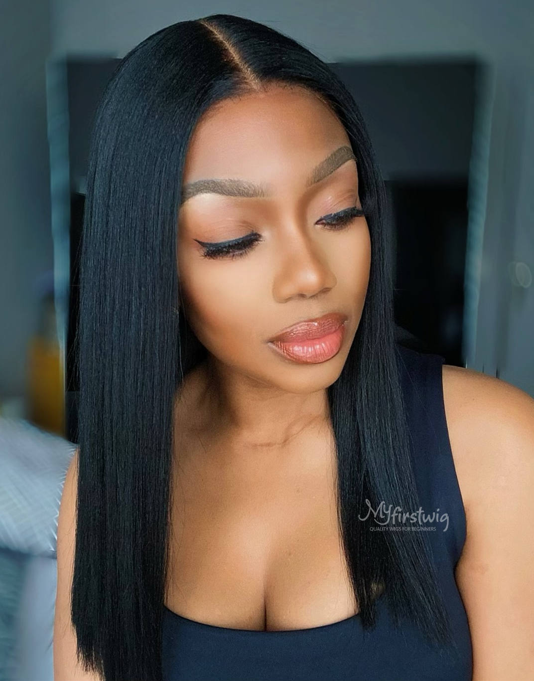 Human hair lace wigs with part Clearance