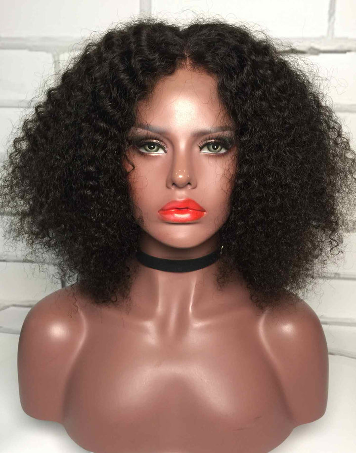 CANDICE – MALAYSIAN SHORT CURLY LACE FRONT WIG - LFC002