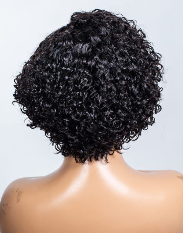 8'' Pre-Styled Pixie Cut Short Curly Glueless Invisible Lace Front Wig - LFC028
