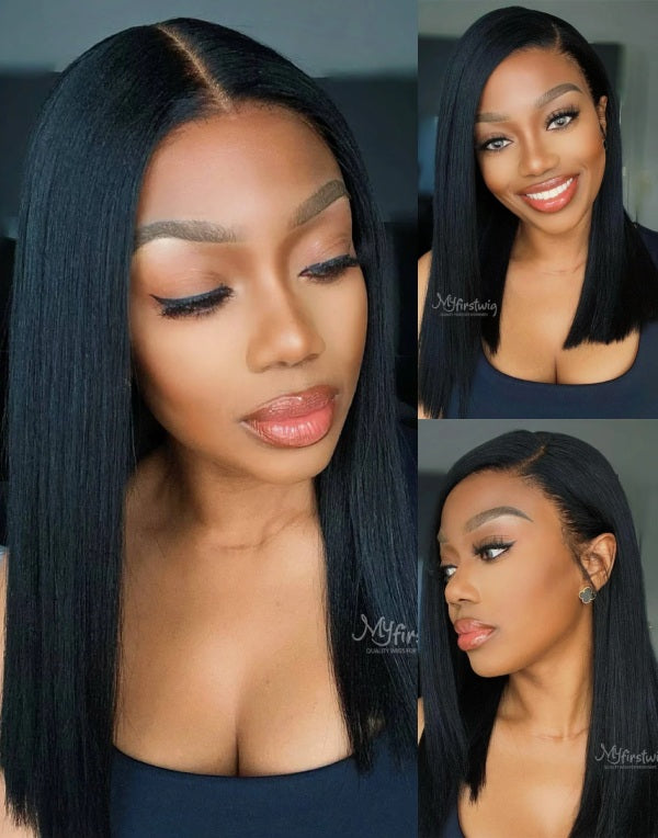 Coverupbyselorm Glueless Malaysian Human Hair Middle Part Straight I MyFirstWig UK