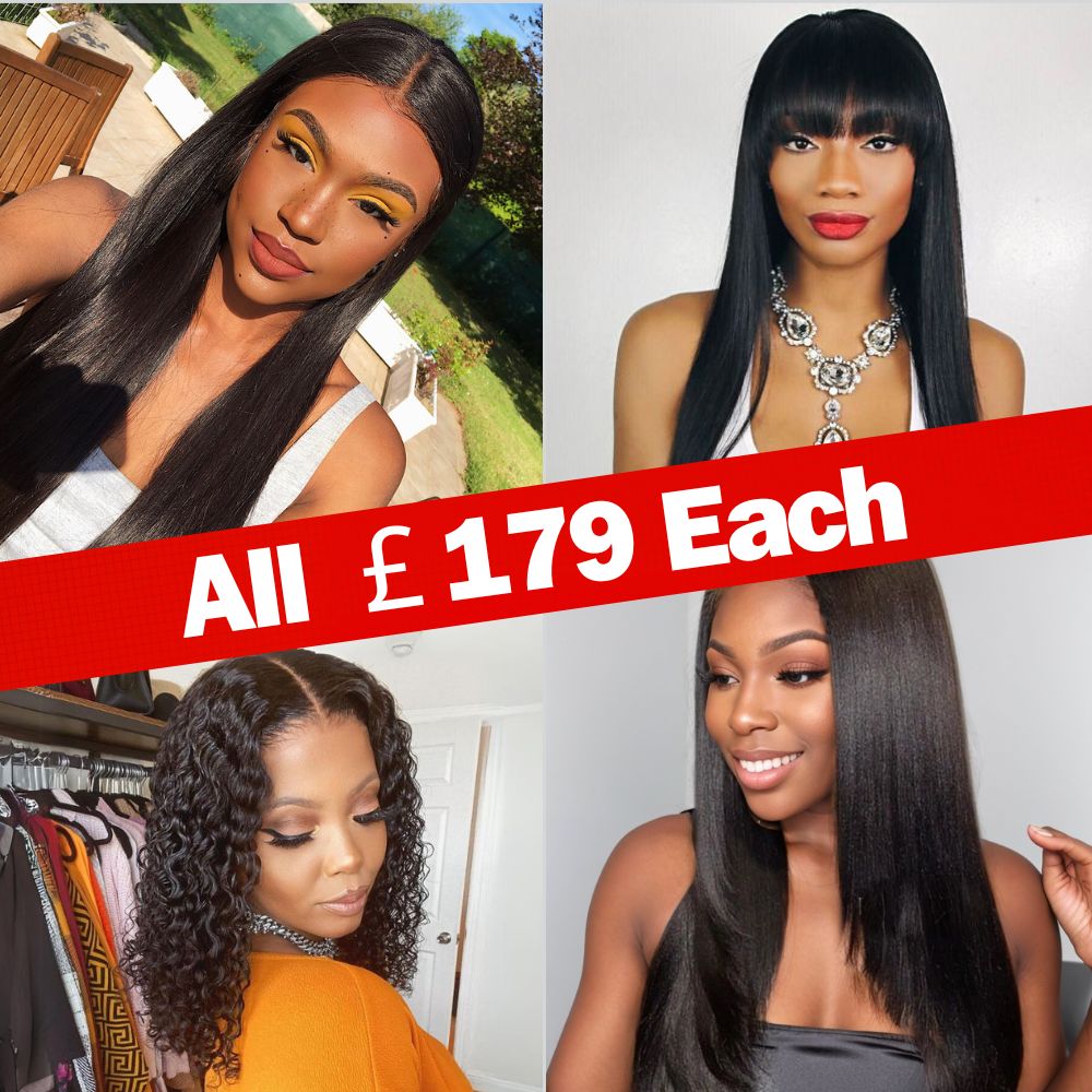 All ￡179 Final Deal - 13x6 Glueless Lace Front Wig