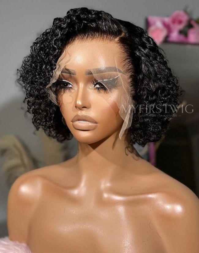 OpHair - Short Pixie Curly Glueless Invisible Lace Wig - OPH004