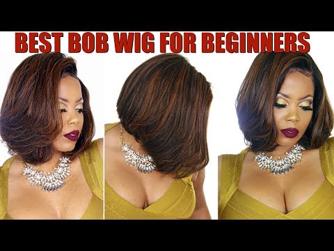 Kay - Highlight Bob Short Lace Front Wig - LFW027