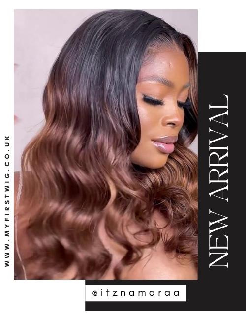 Long brown 2024 ombre wig