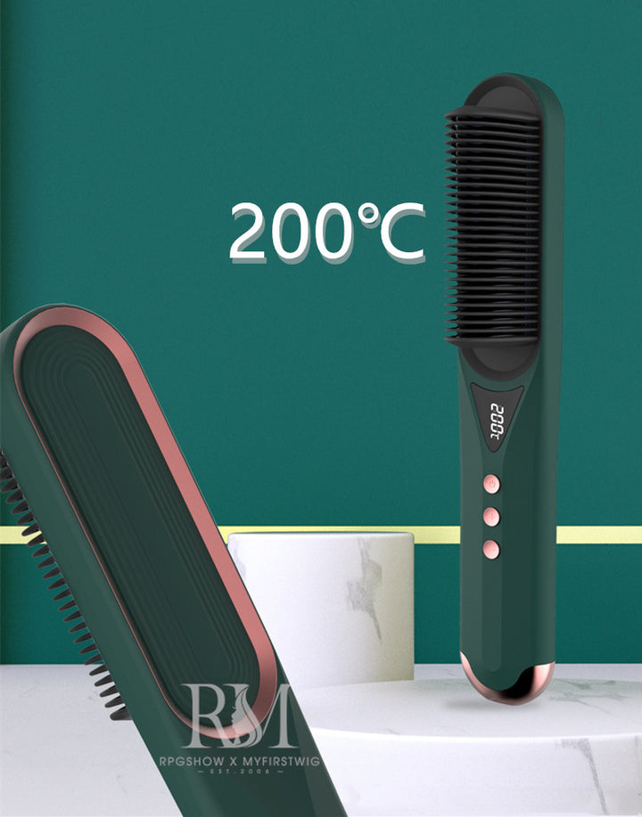 ANTI SCALD STRAIGHTENER COMB WITH LED DISPLAY - FTZFS