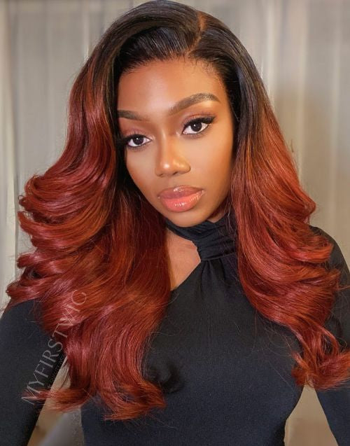 COVERUPBYSELORM - MALAYSIAN VIRGIN HAIR CHILI PEPPER WAVY WIG LACE FRONT WIG - CBS026