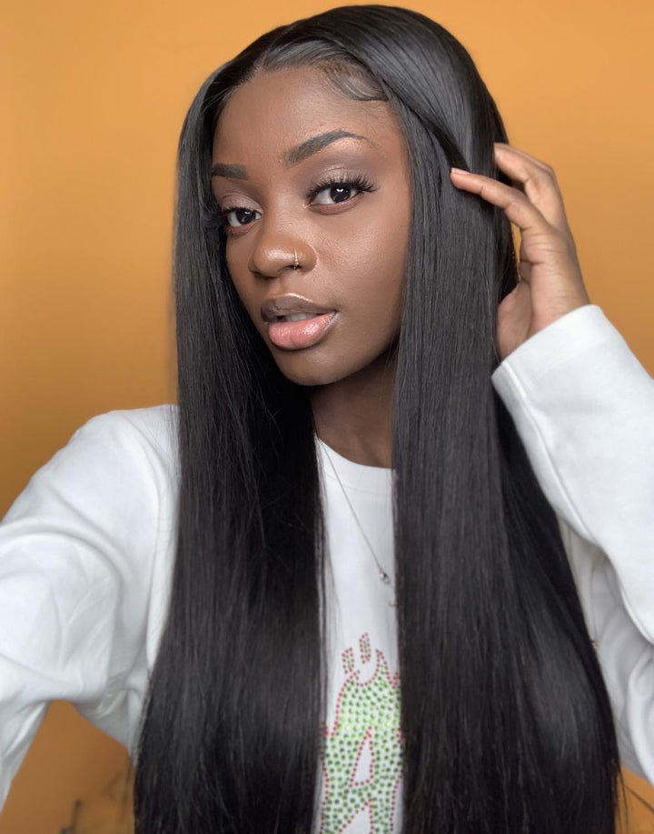 ALEXIS - 5X5 CLOSURE WIG MALAYSIAN VIRGIN HAIR STRAIGHT GLUELESS LACE FRONT WIG - LFW016