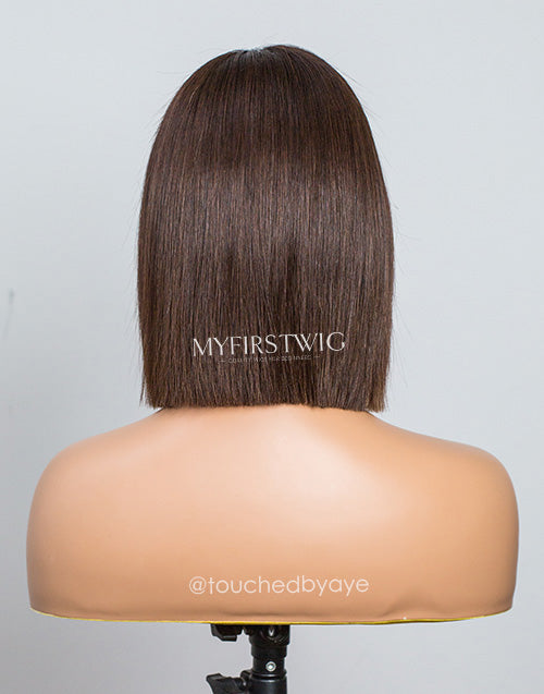 TouchedByAye - Malaysian Human Hair Inner Blonde Short Bob Lace Front Wig - LFB034