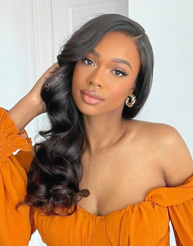 MUSE - Malaysian Virgin Hair Wavy Wig Lace Front Wig - LFW066