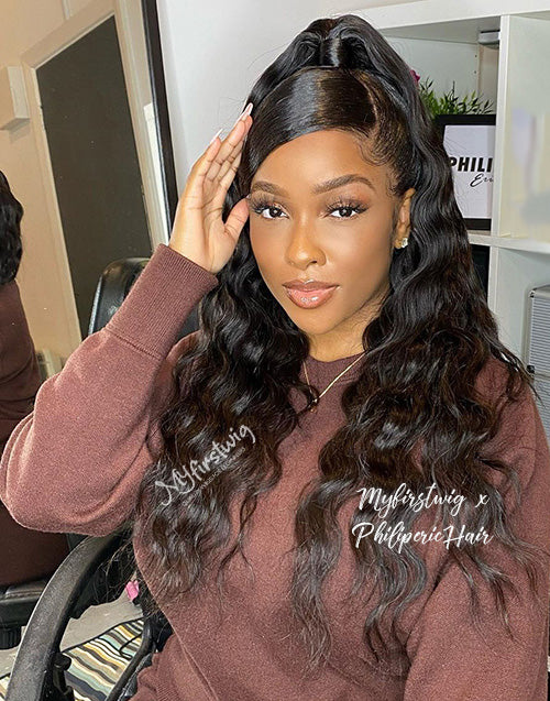 PHILIPERIC - HUMAN HAIR BODY WAVE LACE FRONT WIG - PE003