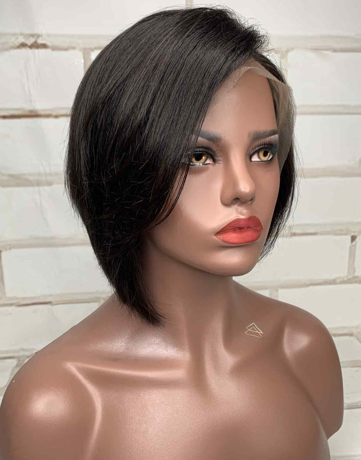Arya - Malaysian Hair Pixie Bob Lace Front Wig - LFB005