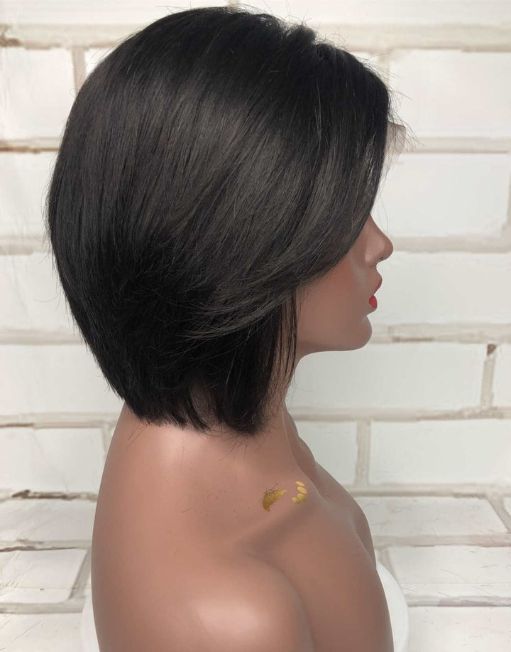 Arya - Malaysian Hair Pixie Bob Lace Front Wig - LFB005