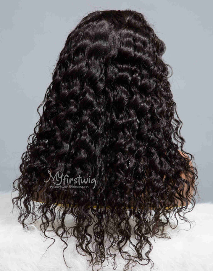 PISCES - ZODIAC COLLECTION HUMAN HAIR CURLY WIG - ZC011