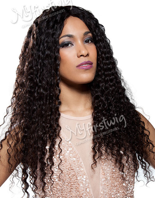TIFFANY – HUMAN HAIR LOOSE CURLY LACE FRONT WIG - LFW023