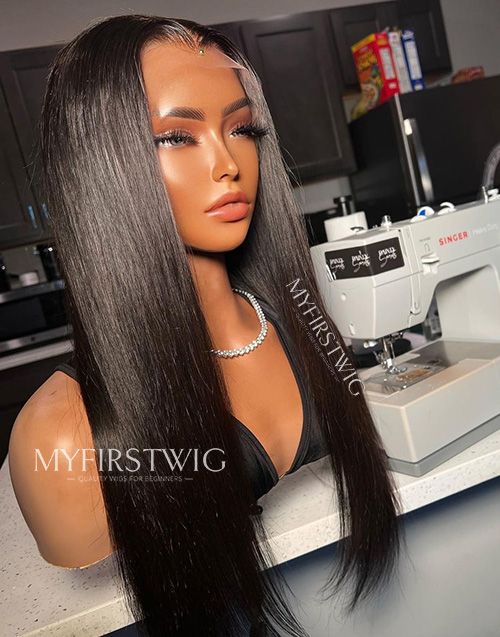 Dainty Secrets - Malaysian Hair Straight Lace Front Wig - DTS007
