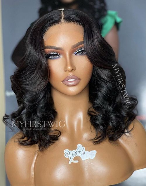 ASPECIALUNIT-MALAYSIAN HAIR WAVY LACE FRONT WIG - SPE005
