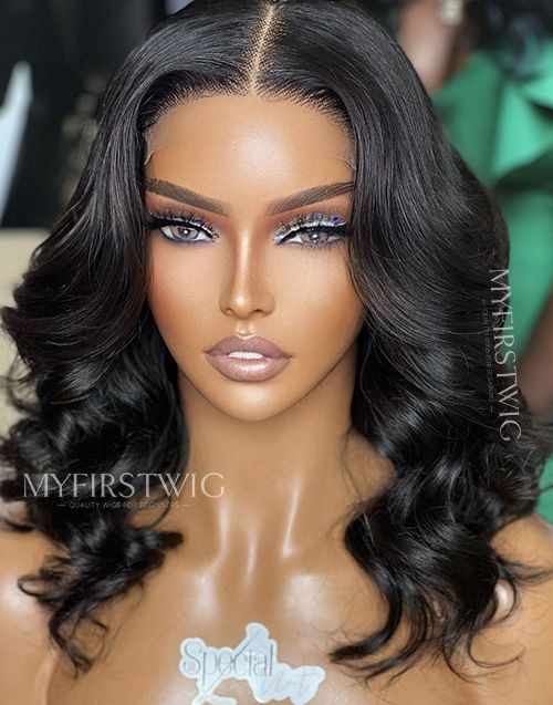 Aspecialunit - Malaysian Human Hair Wavy Lace Front Wig - SPE009