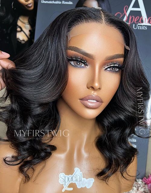 Aspecialunit - Malaysian Human Hair Wavy Lace Front Wig - SPE009