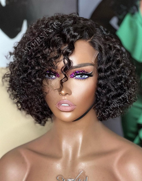 ASPECIALUNIT - Short Curly Pixie Hair Lace Front Wig - SPE044