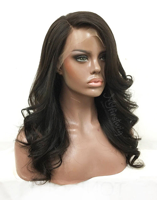 Laurasia - Human Hair Sexy Wavy Lace Front Wig - LFW015