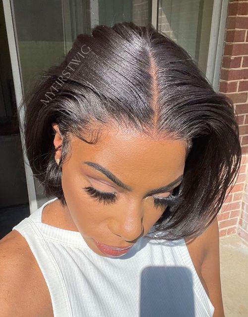 Human hair bob wigs uk Clearance